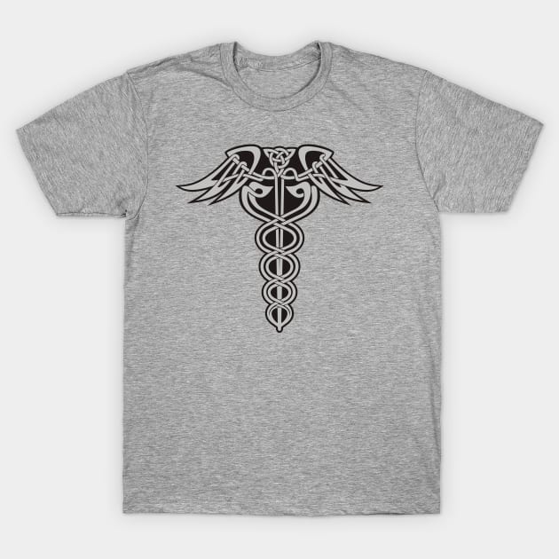 Celtic Knot Caduseus T-Shirt by sifis